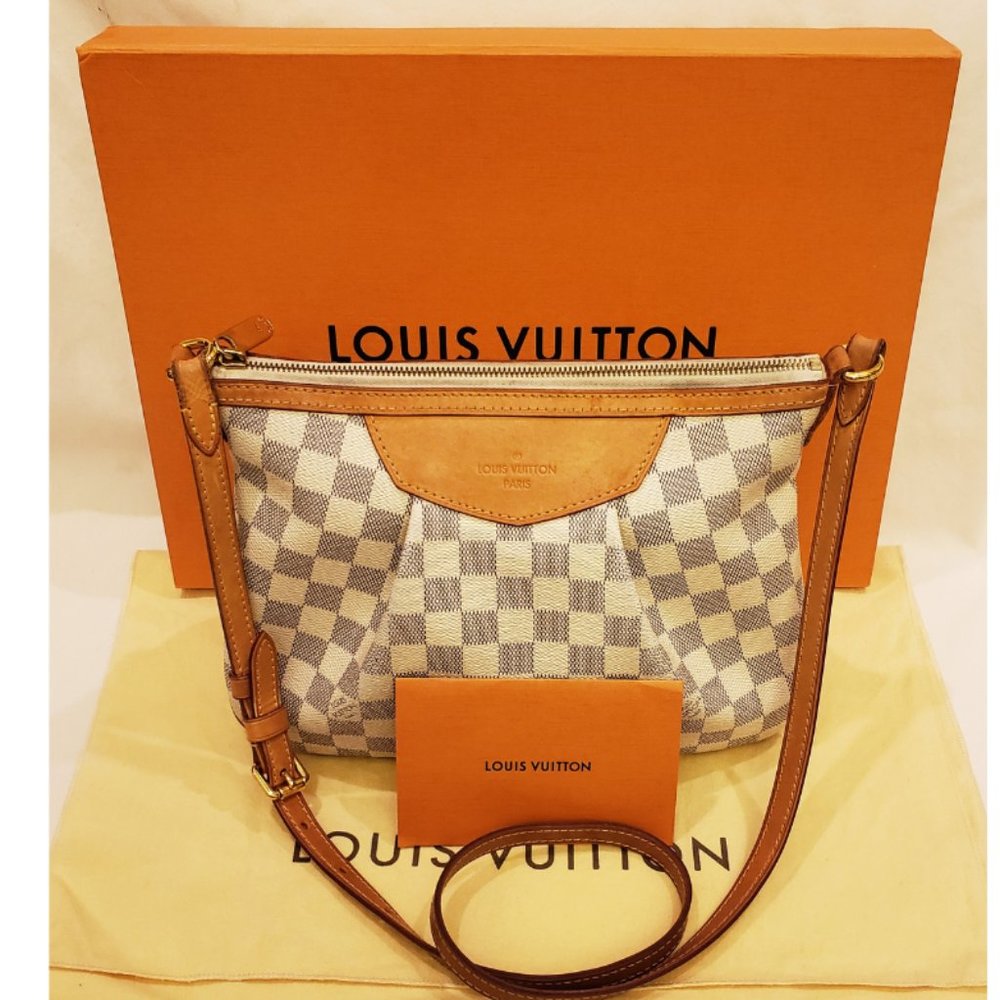 Louis Vuitton Cross-body/Shoulder Bag Damier Azur Siracusa PM